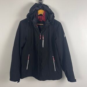 ZeroXposur Black Medium Weight Coat w Removable Lining. Size L.